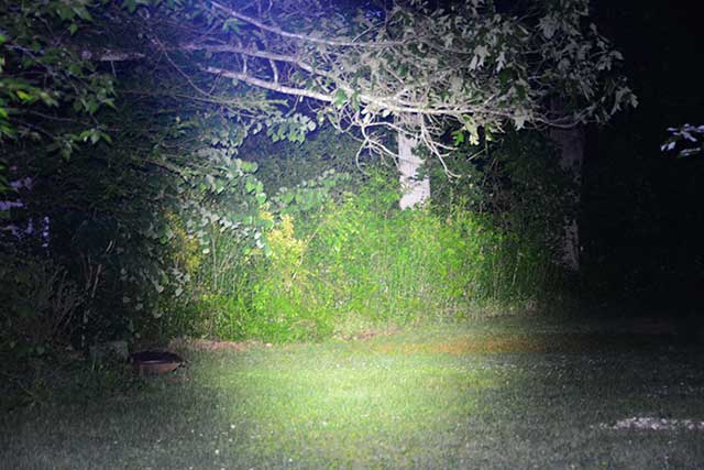 Coast Hp550 Review - Serious Light For Tough Times 9 Same distance with focusing beam set to spot.