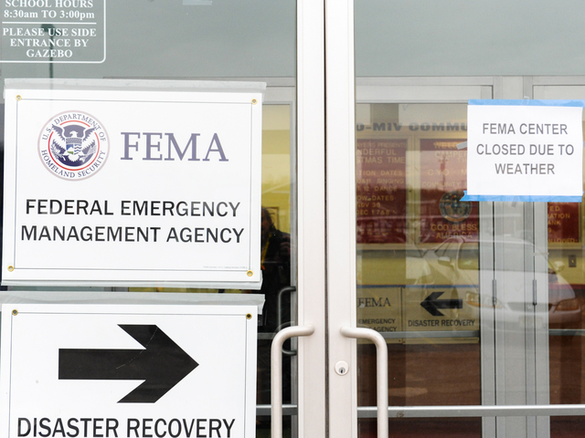 FEMA doesn't want to get out in the storm to help you.