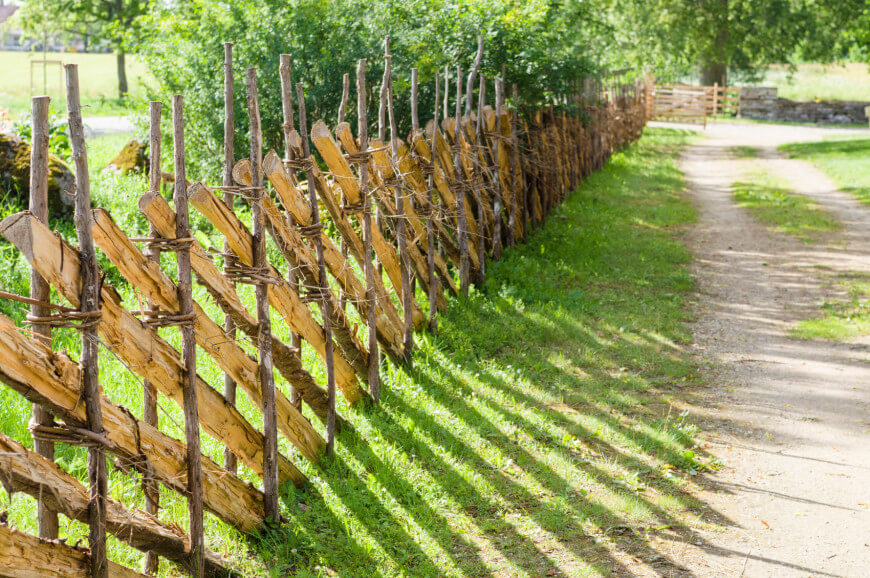 Prepper Lessons From History – Castle Gardens 9 Fences were made with what you had on hand, designed for simple function.