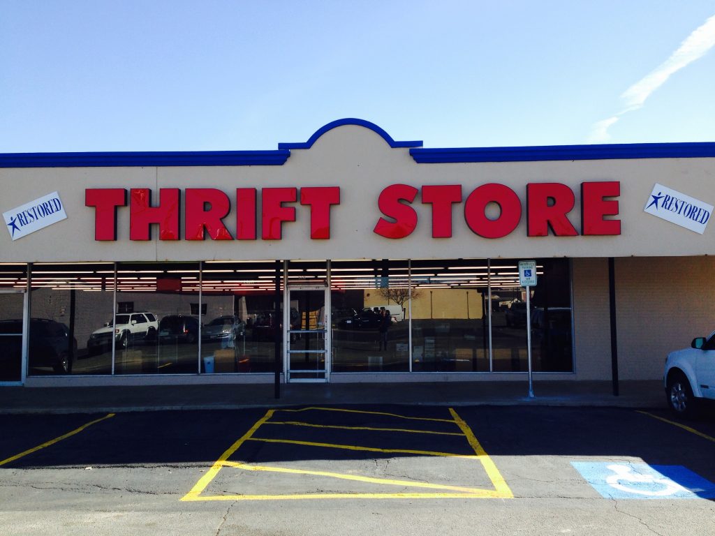 Poverty Prepping: Getting Ready With Less Than $10,000 A Year 3 thrift-store-outside-haltom-city