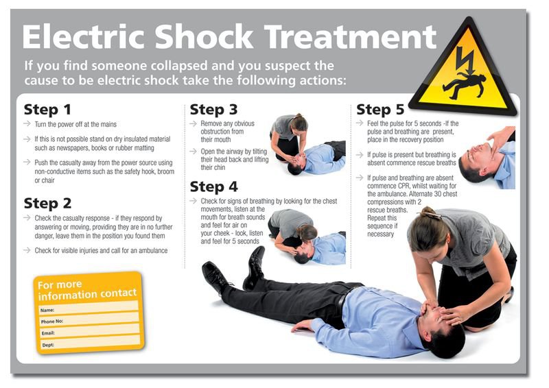 First Aid in Case of Electric Shock - The Prepper Journal