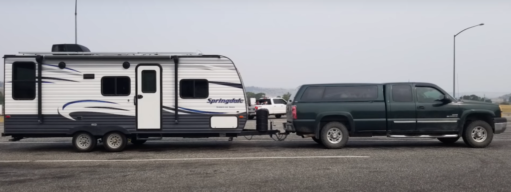 RV's offer the most luxury of the truck camping options but there are serious drawbacks to mobility.