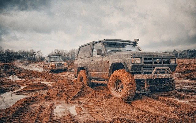 Truck camping usually requires a vehicle that can leave the pavement easily.