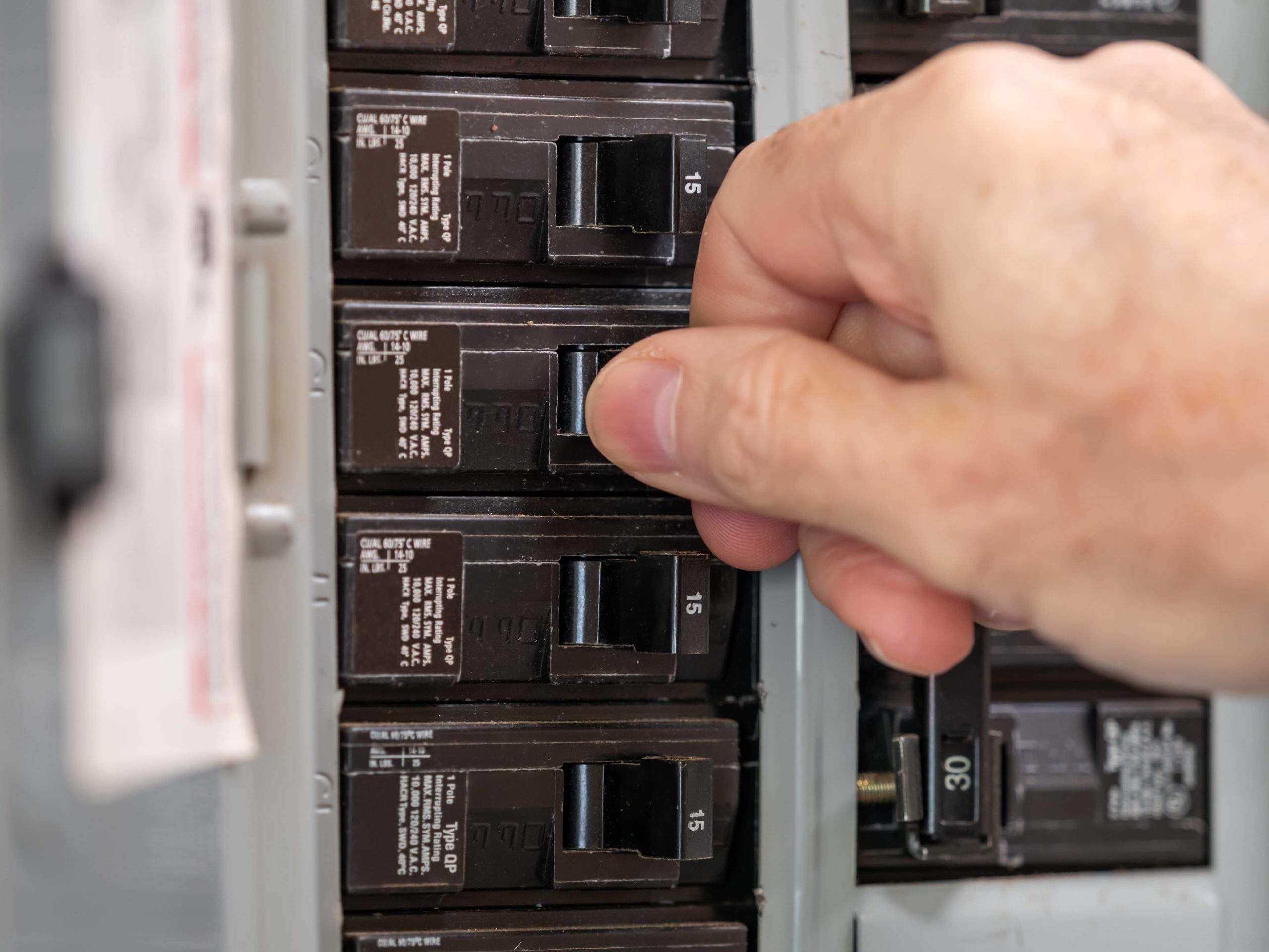power outage trips circuit breaker