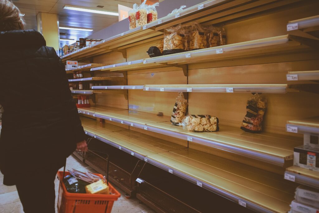 Bare shelves during an emergency are a main reason why preppers are Preparing Food for the long haul